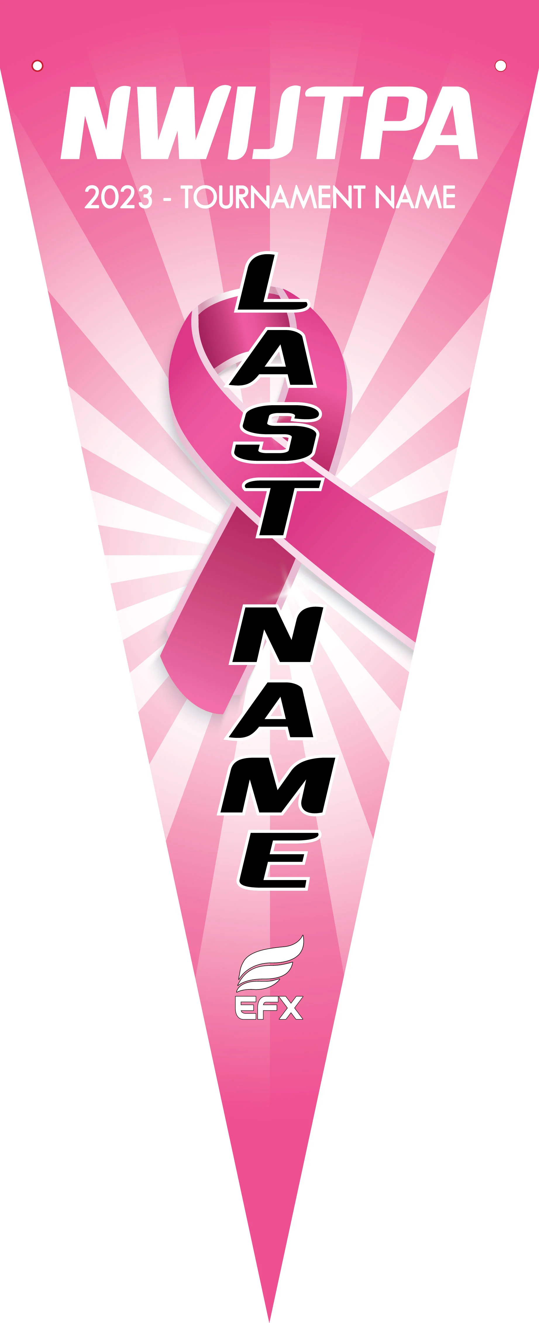 NWIJTPA - Ribbon - Bowling Pennant - Image 4