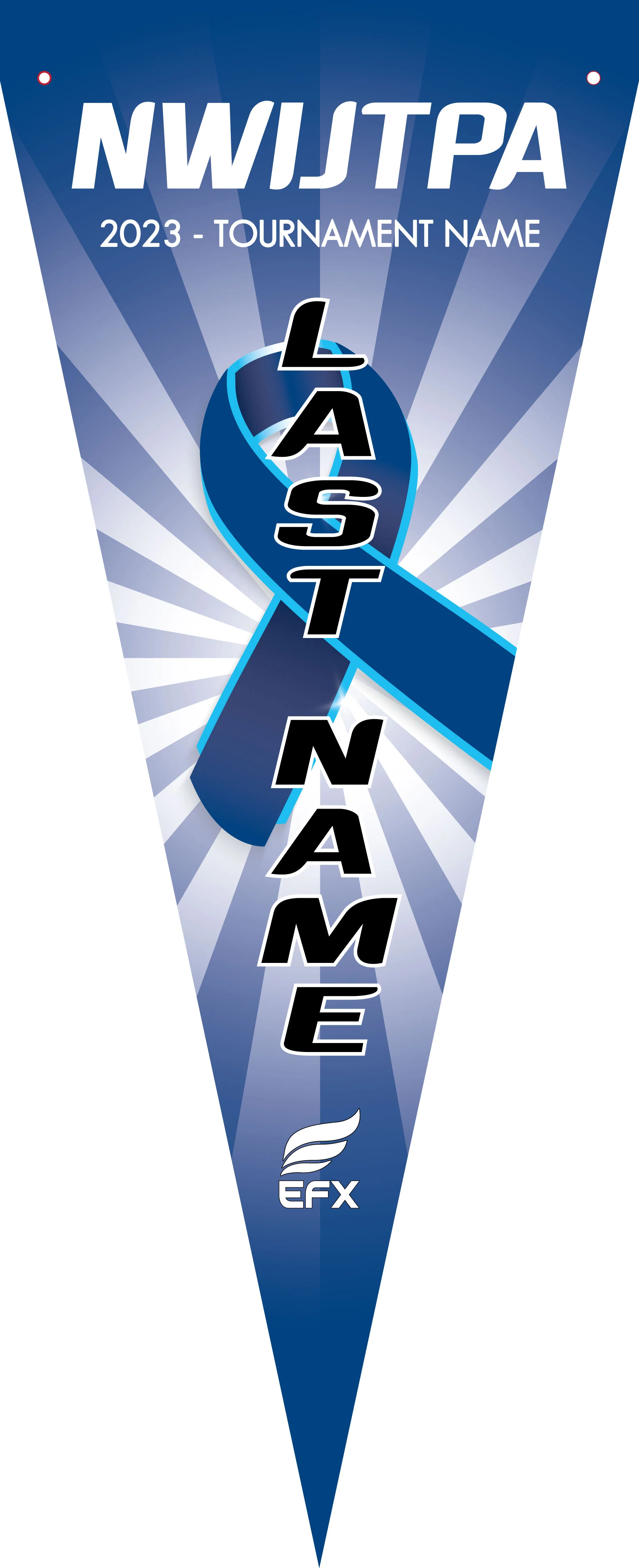 NWIJTPA - Ribbon - Bowling Pennant - Image 5