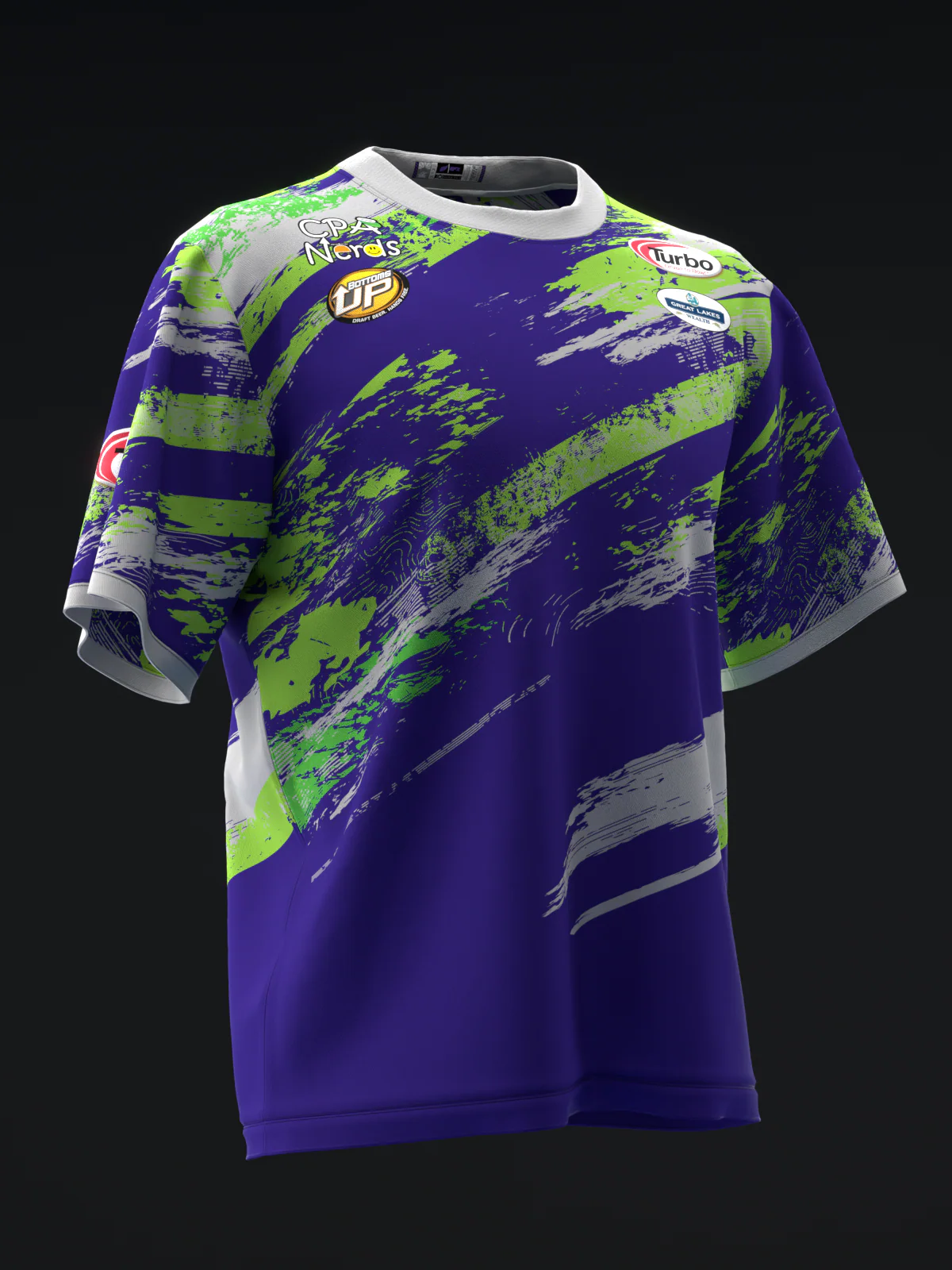 Perry Crowell 2024 - MX25 Purple Gray Green - Bowling Jersey - Image 3