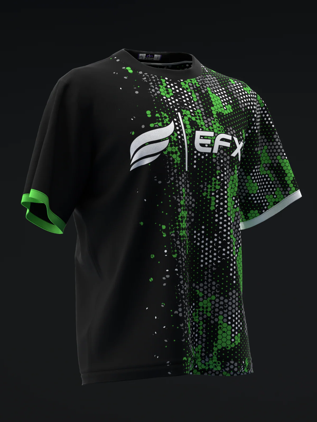 Pixamo - Black Green - Bowling Jersey - Image 3