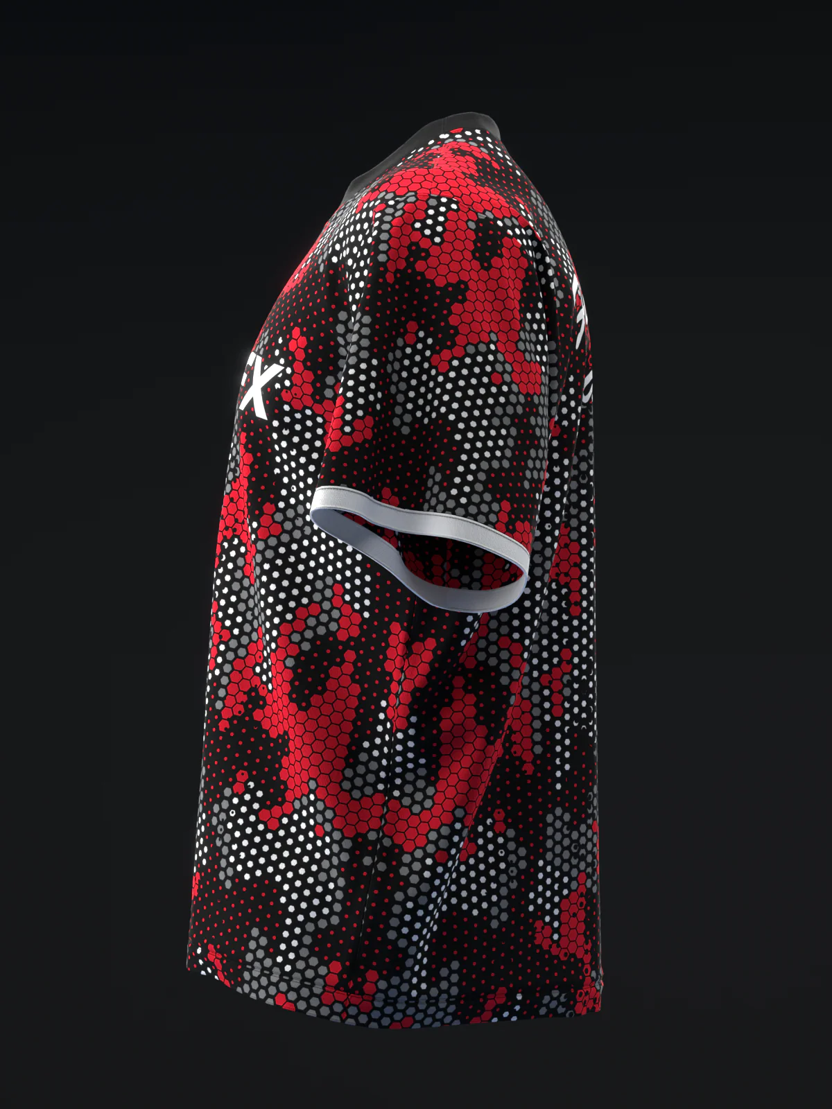 Pixamo - Black Red - Bowling Jersey - Image 6