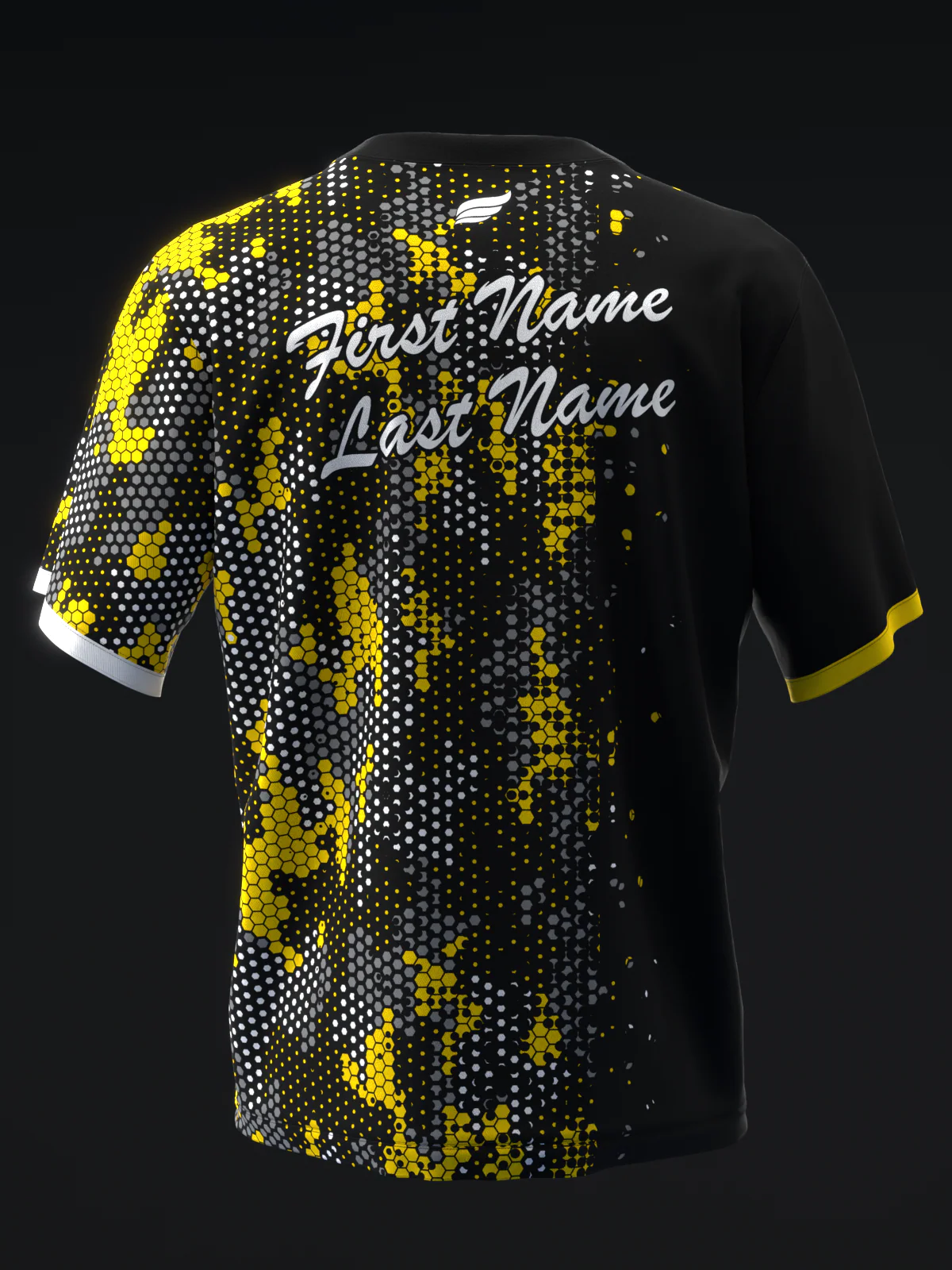 Pixamo - Black Yellow - Bowling Jersey - Image 5