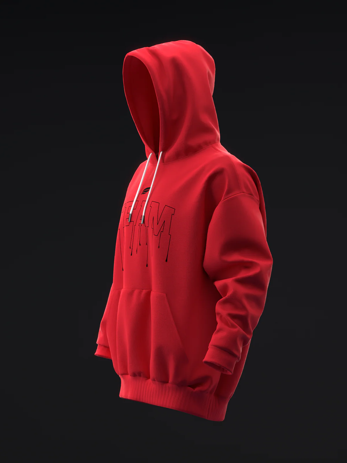 Team Drip - Red - Pullover Hoodie - Image 6