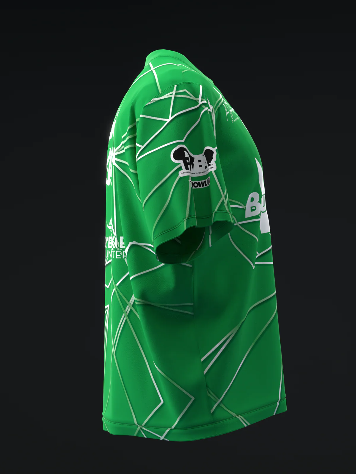 Sarah Klassen 2025 - Geometrical Polyhedron Green - Bowling Jersey - Image 4