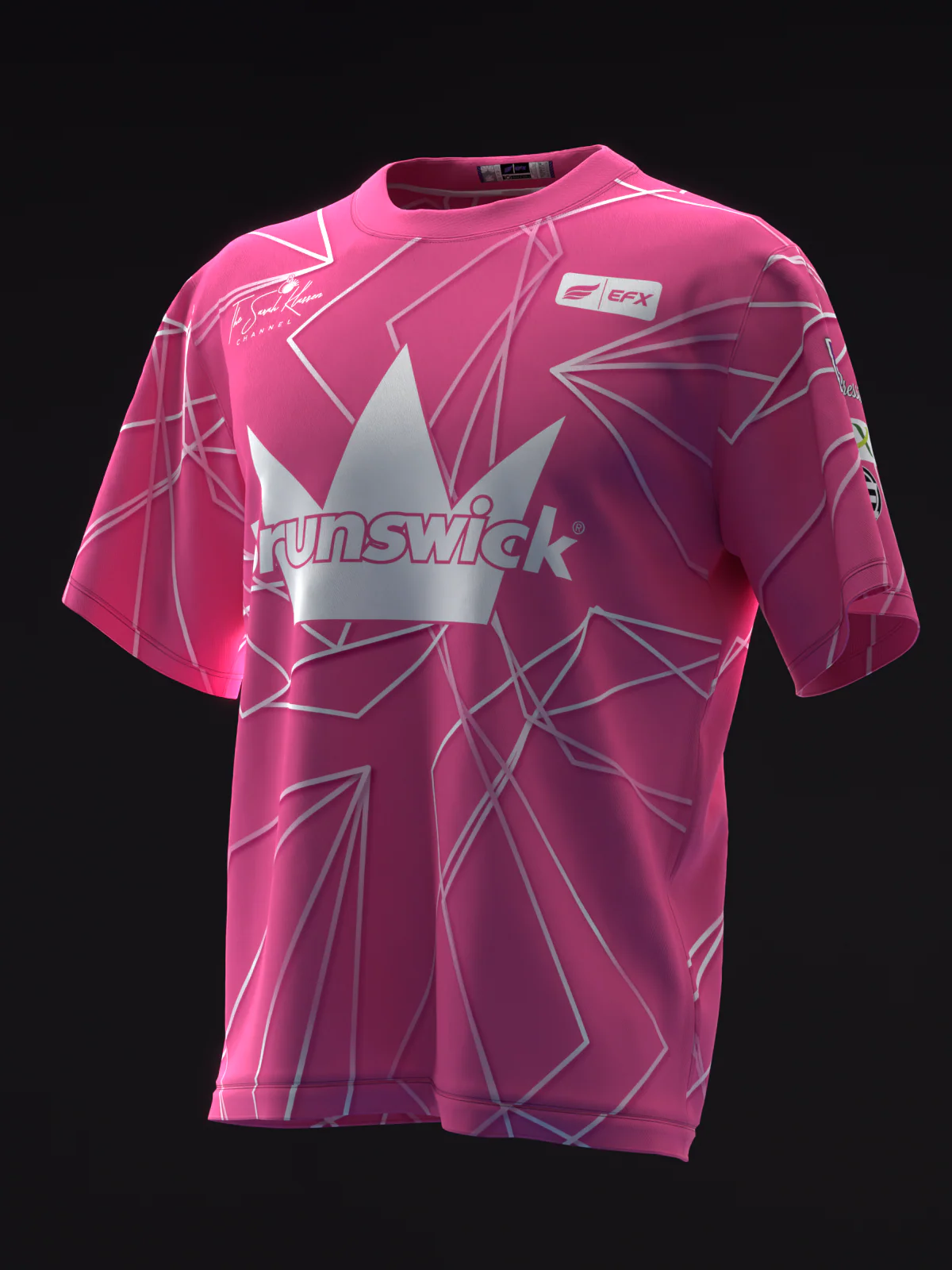 Sarah Klassen 2025 - Geometrical Polyhedron Pink - Bowling Jersey