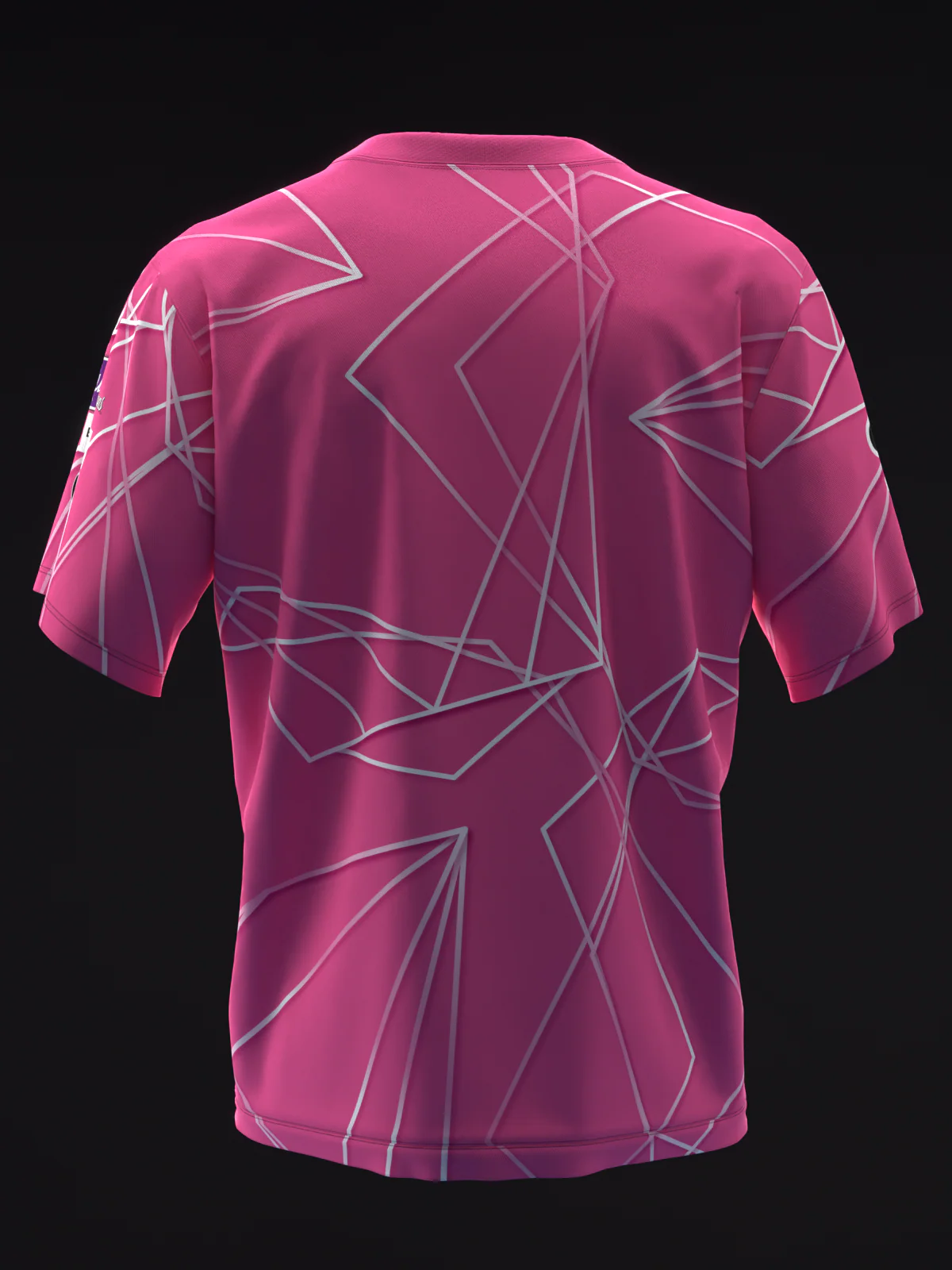 Sarah Klassen 2025 - Geometrical Polyhedron Pink - Bowling Jersey - Image 5