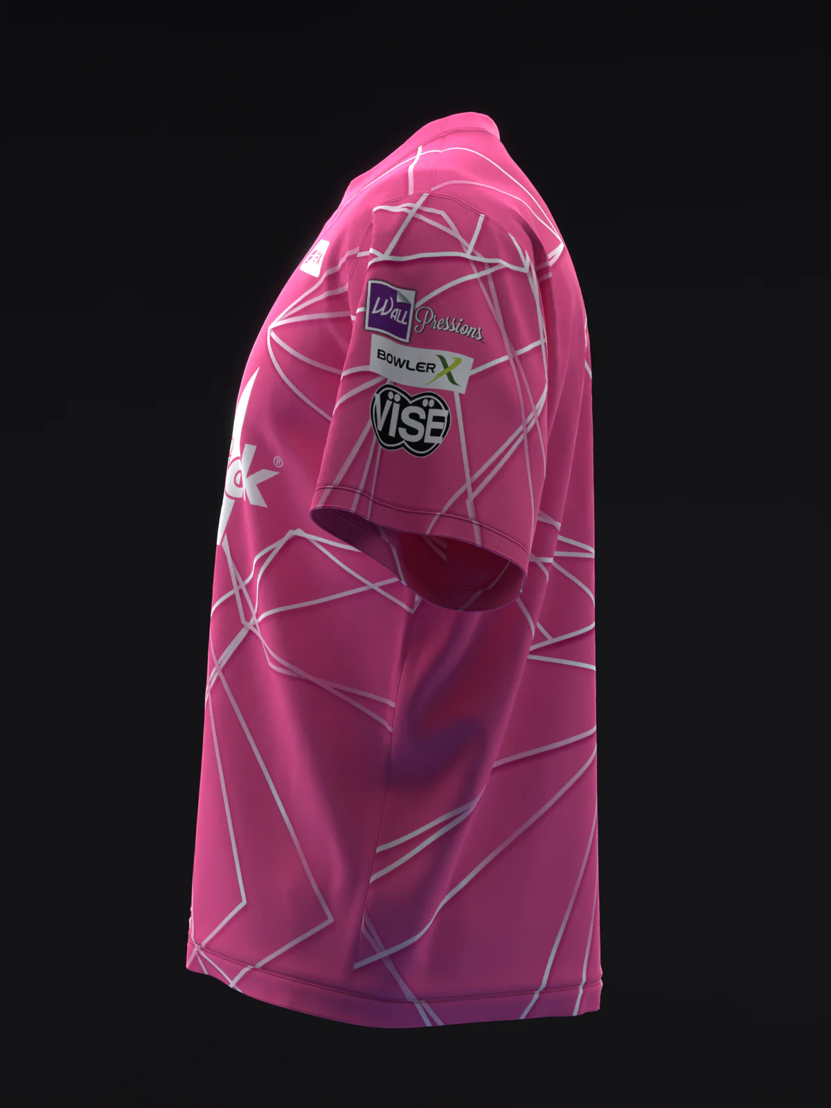 Sarah Klassen 2025 - Geometrical Polyhedron Pink - Bowling Jersey - Image 6