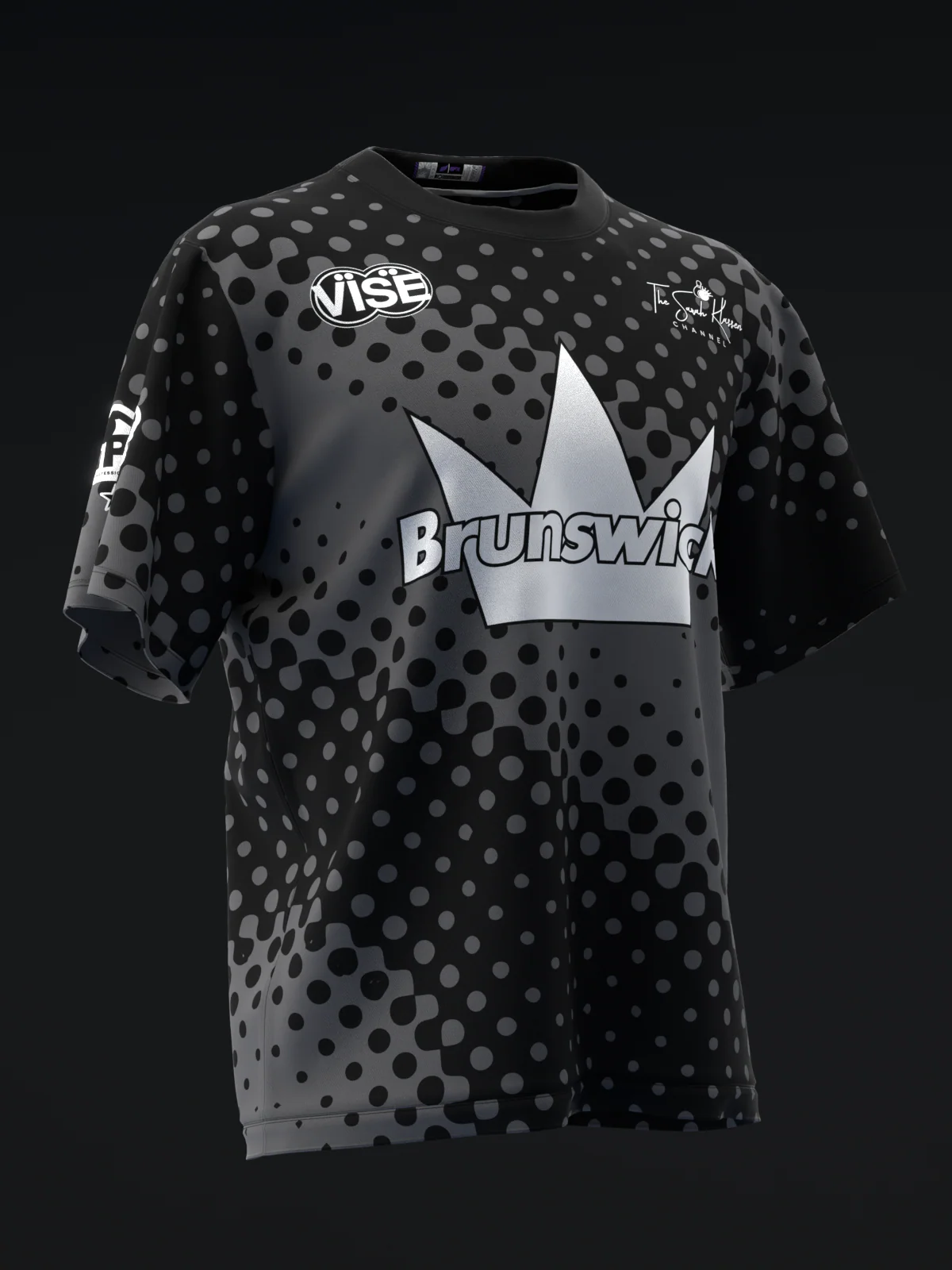 Sarah Klassen 2026 - Charcoal Halftone - Bowling Jersey - Image 3