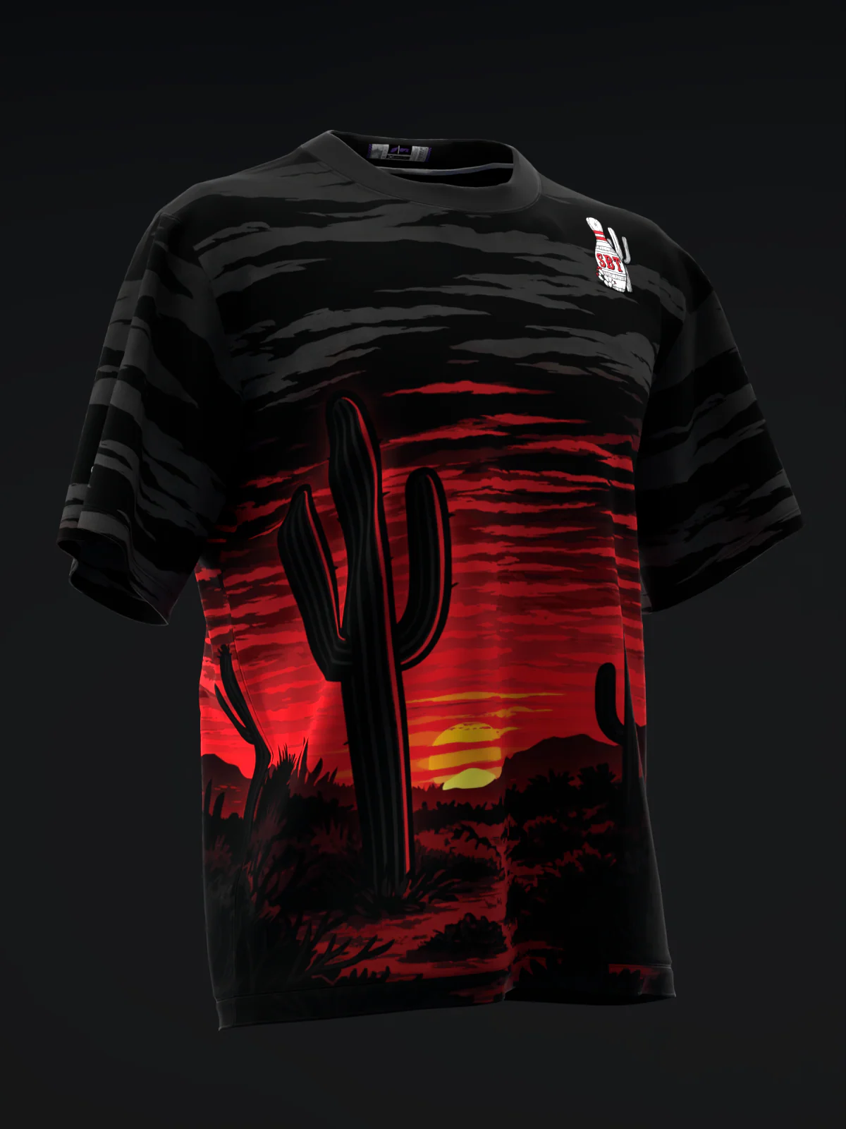 SBT - Desert Midnight Red NS - Bowling Jersey - Image 3