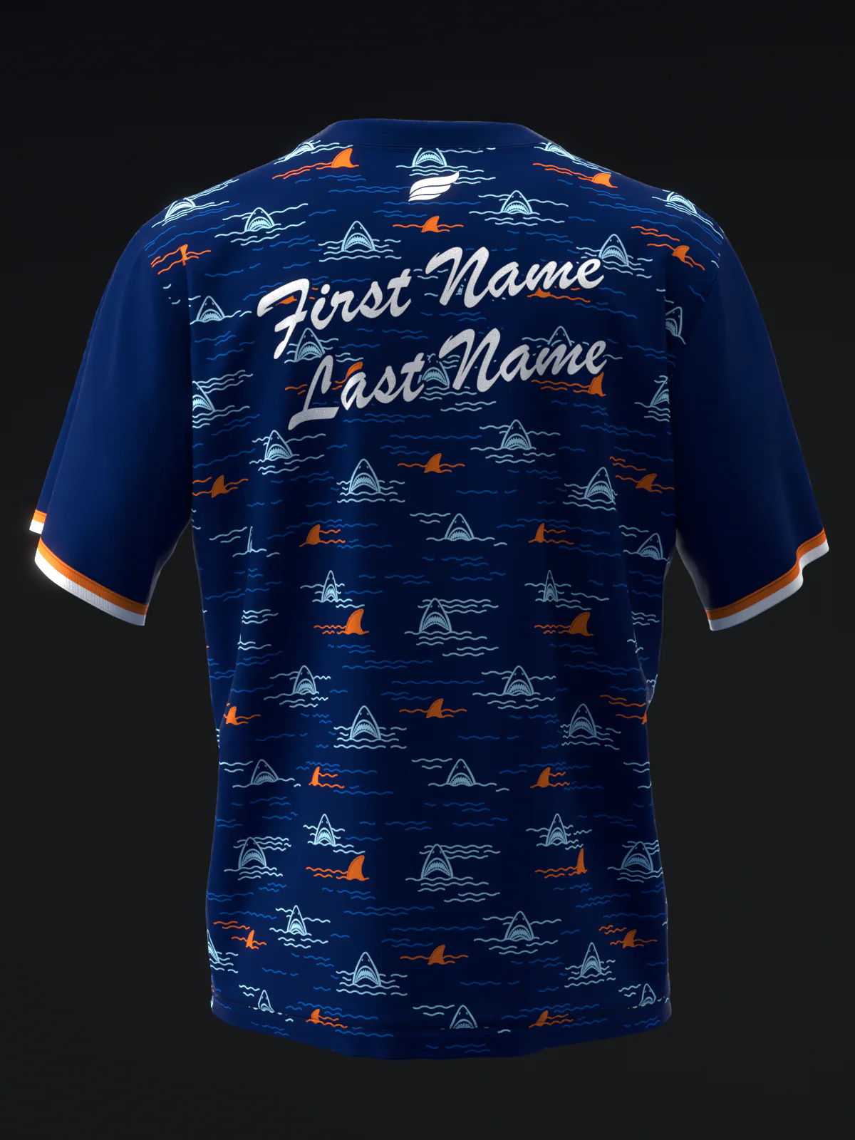 Sharknado - Navy - Bowling Jersey - Image 5