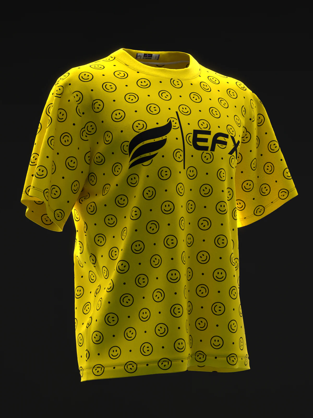 Smiley - Yellow - Bowling Jersey - Image 3