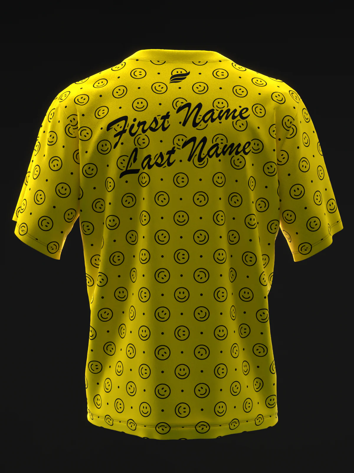Smiley - Yellow - Bowling Jersey - Image 5
