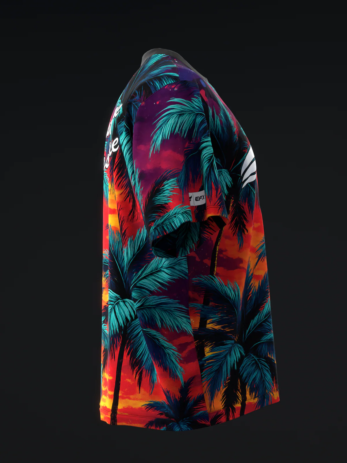 Sunset Palms - Vibrant - Bowling Jersey - Image 4