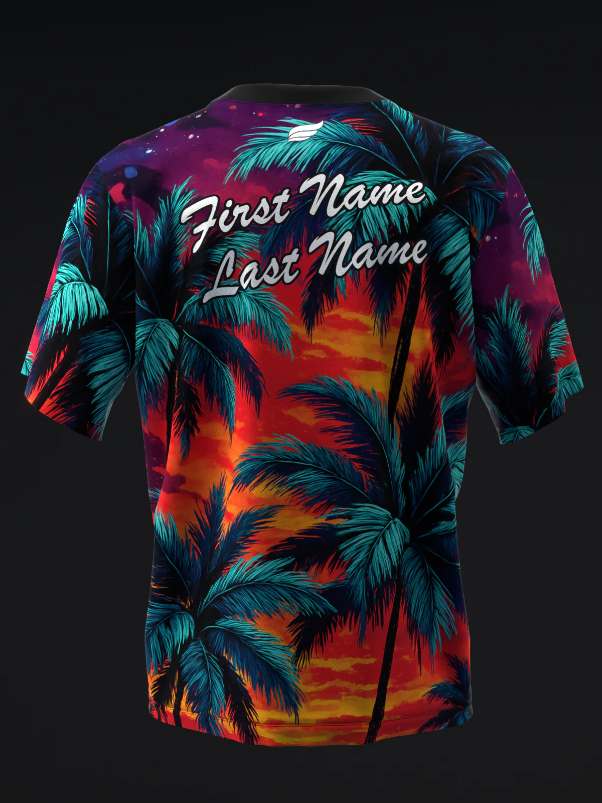 Sunset Palms - Vibrant - Bowling Jersey - Image 5