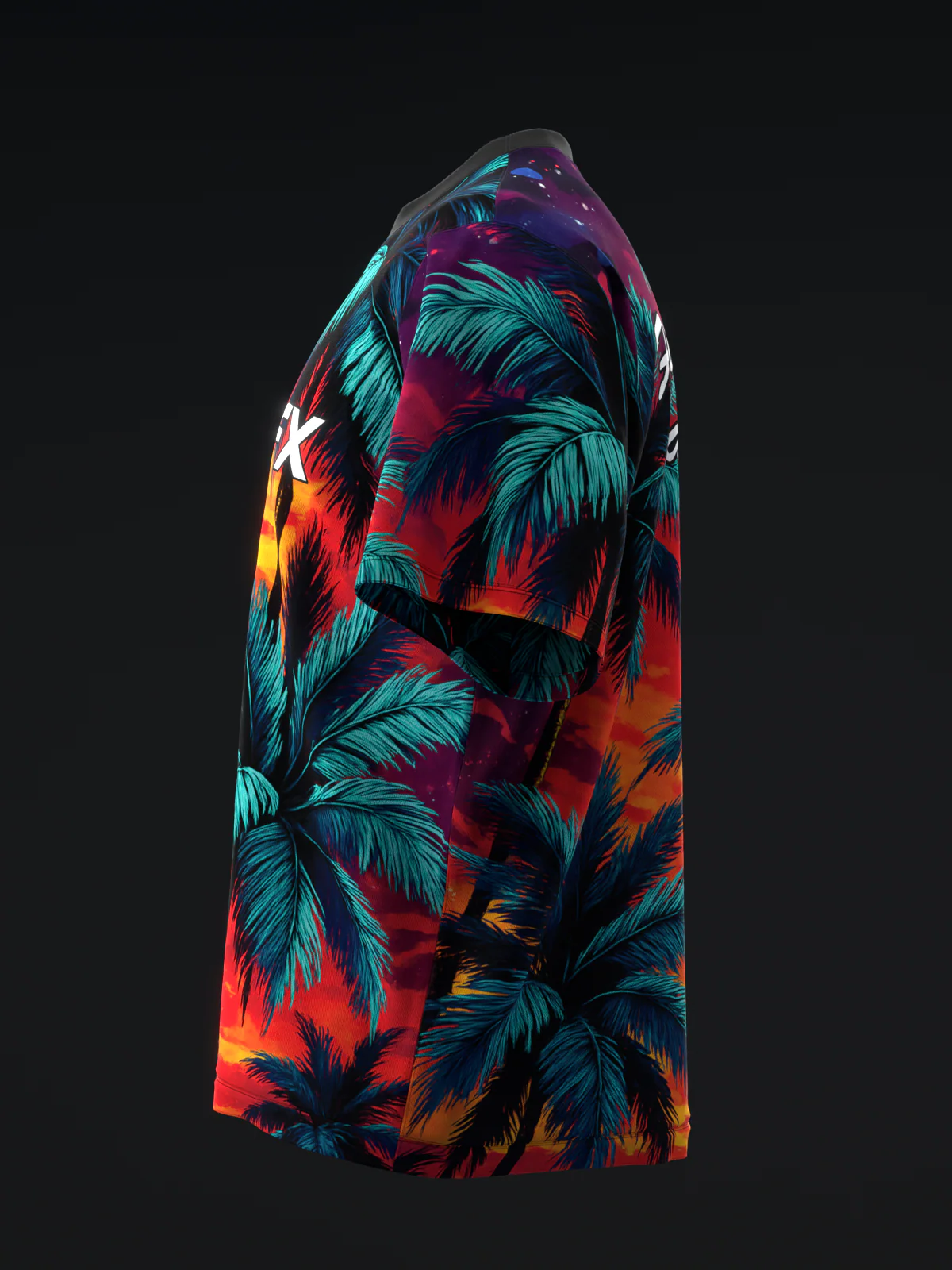 Sunset Palms - Vibrant - Bowling Jersey - Image 6