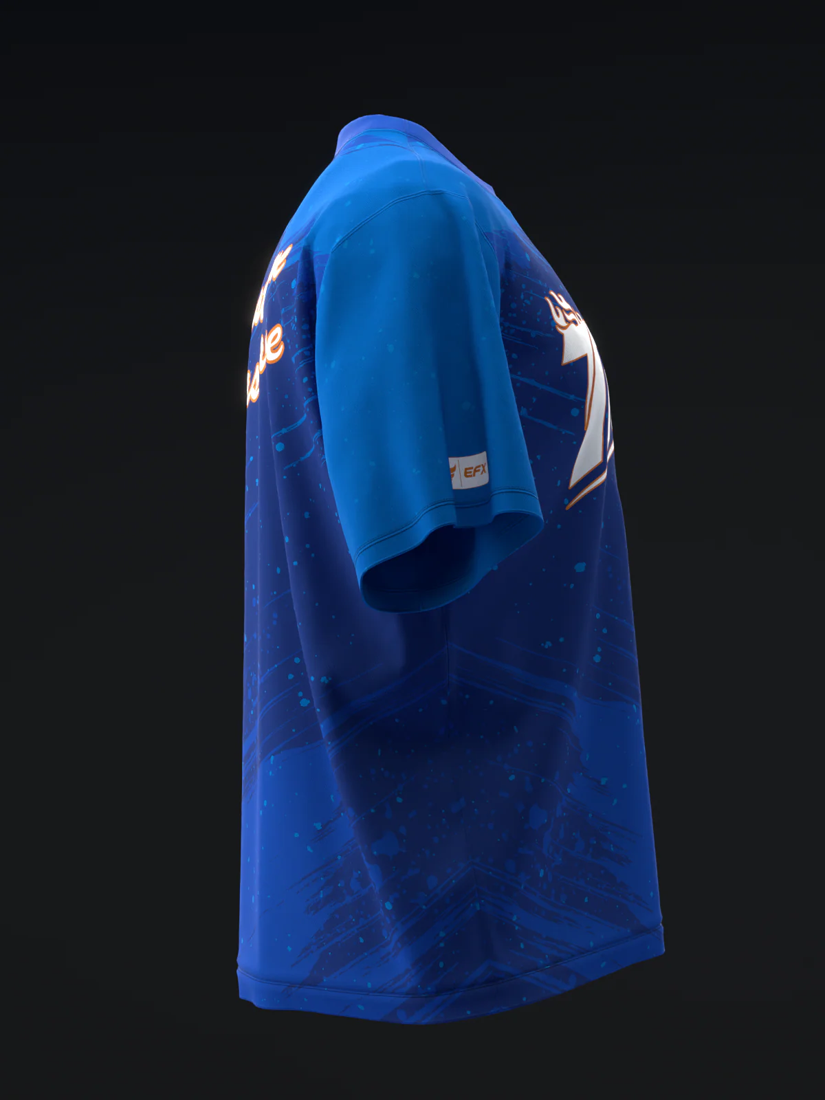 Track - Tundra Blue Fire - Bowling Jersey - Image 4
