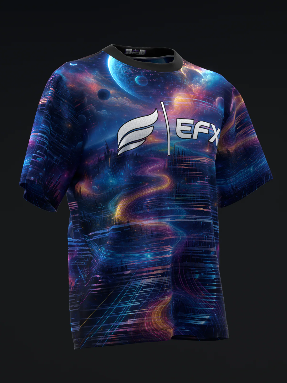 Twilight Horizon - Blue - Bowling Jersey - Image 3