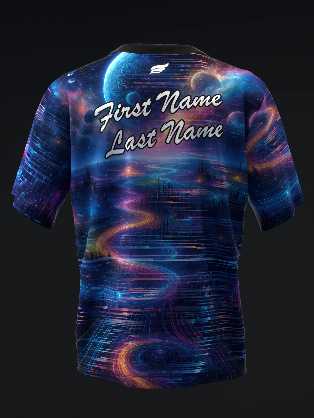 Twilight Horizon - Blue - Bowling Jersey - Image 5