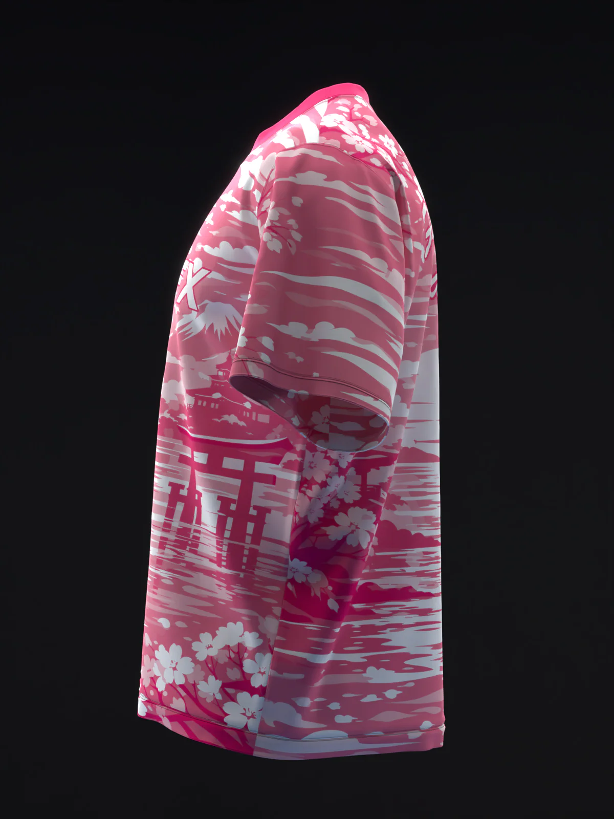 Twilight Sakura - Pink White - Bowling Jersey - Image 6