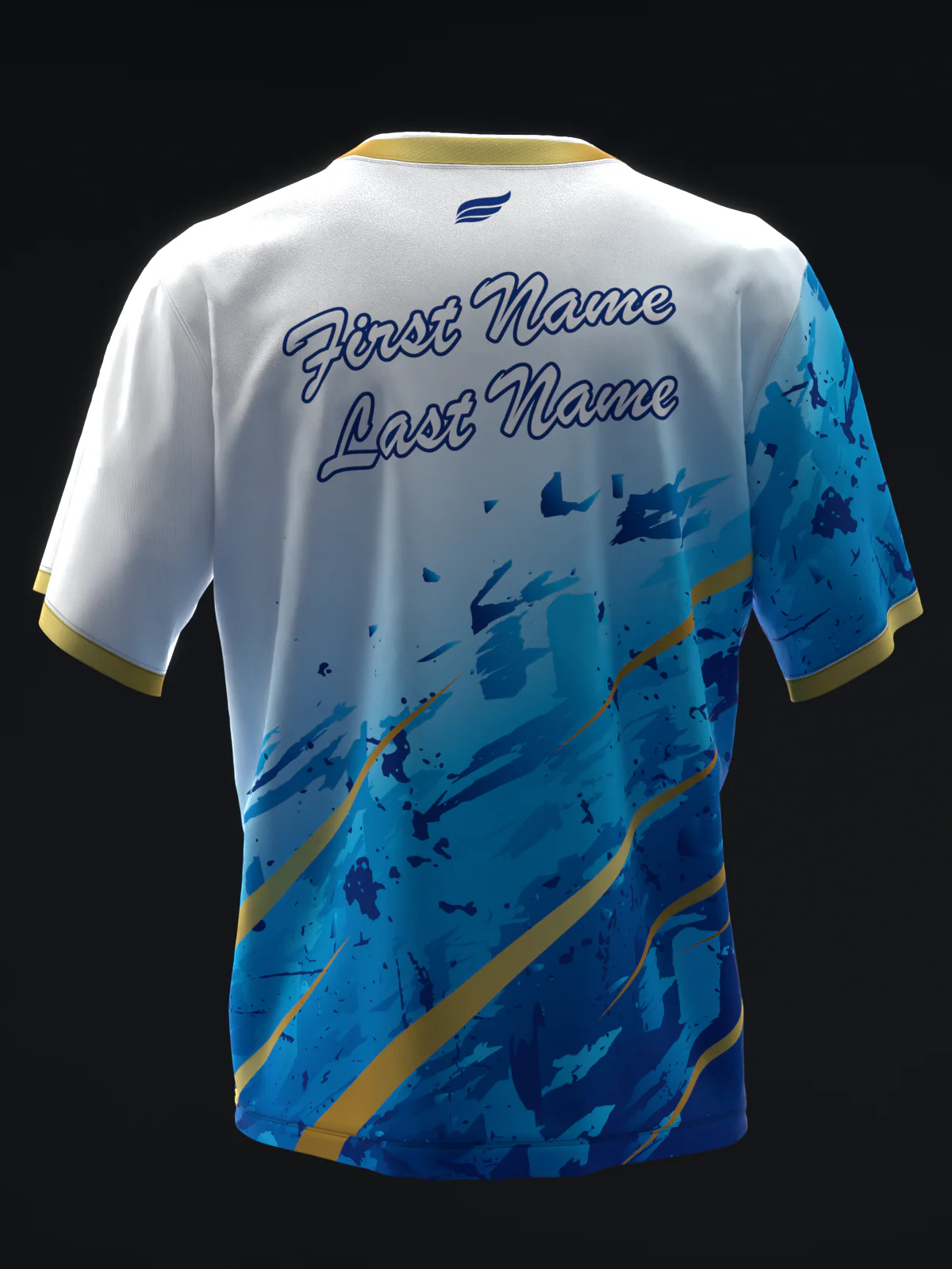 Ultra - Gold Blue - Bowling Jersey - Image 5