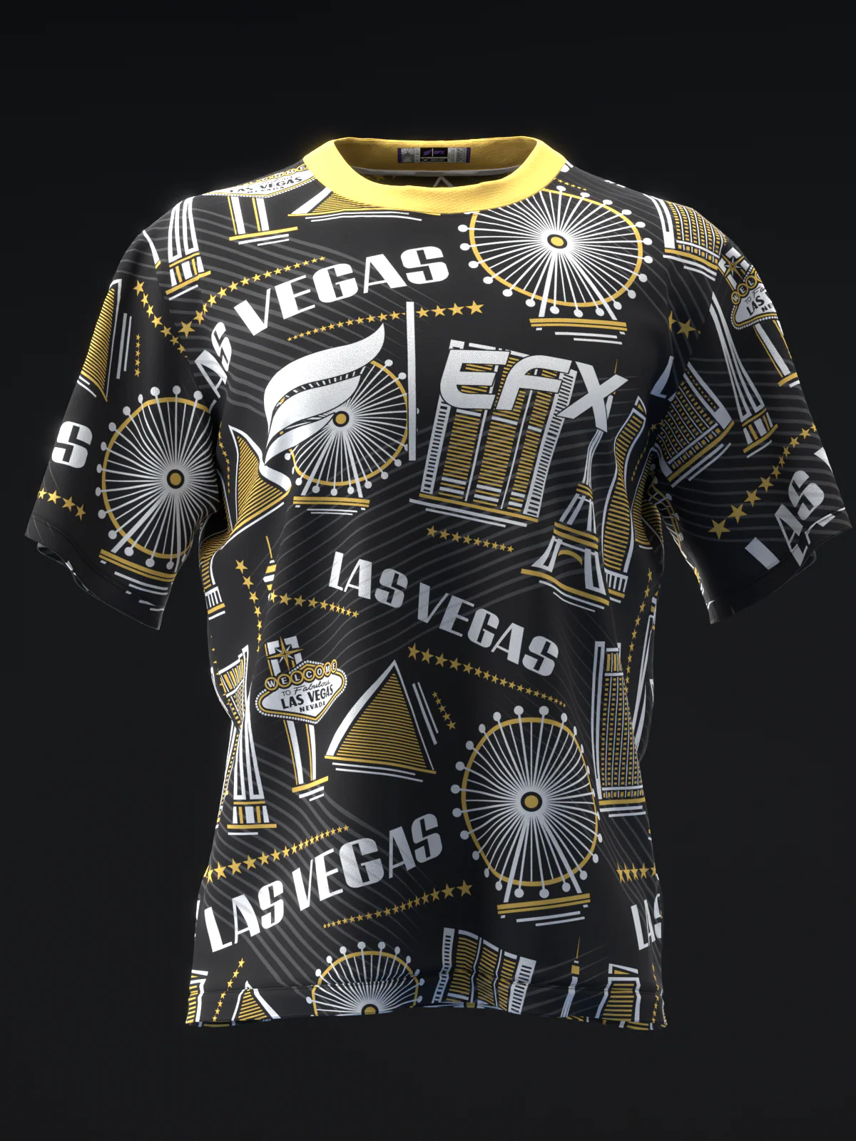 Vegas - Black Gold - Bowling Jersey - Image 2