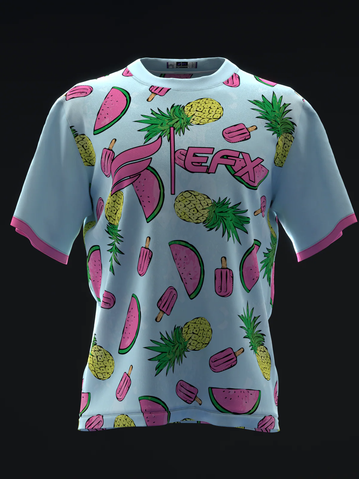Waterappsicle - Blue - Bowling Jersey - Image 2