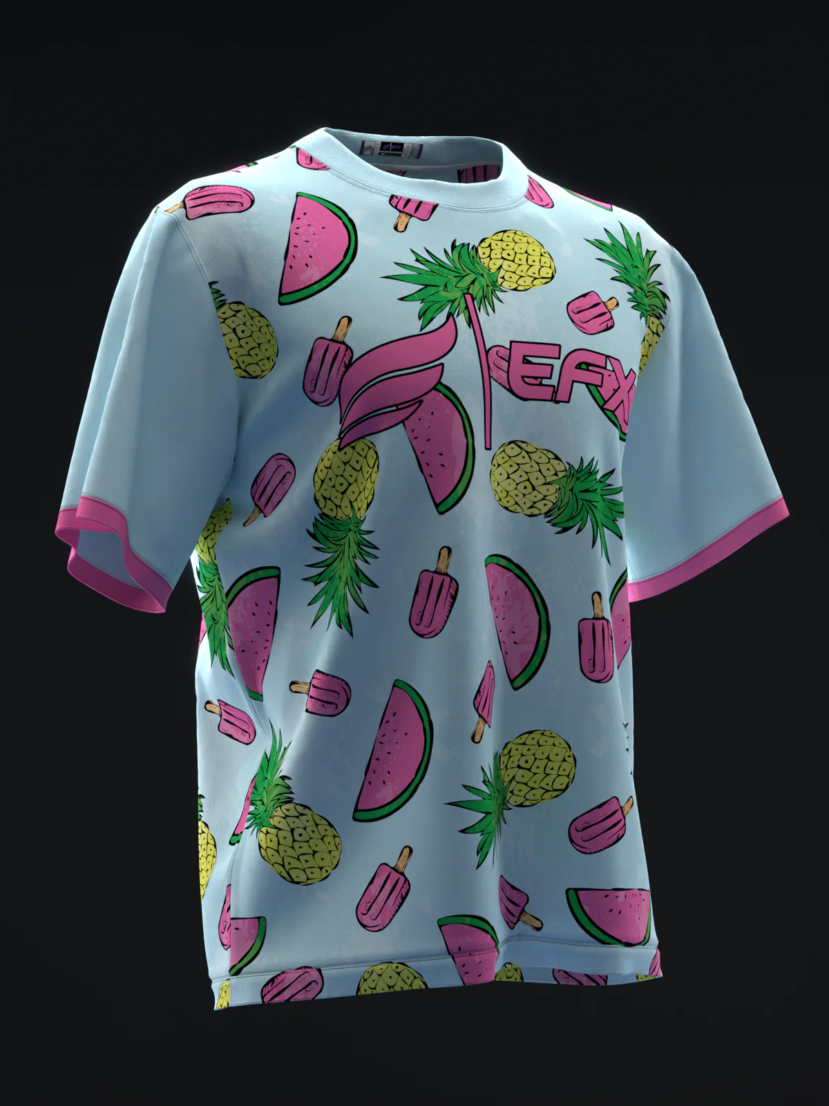 Waterappsicle - Blue - Bowling Jersey - Image 3