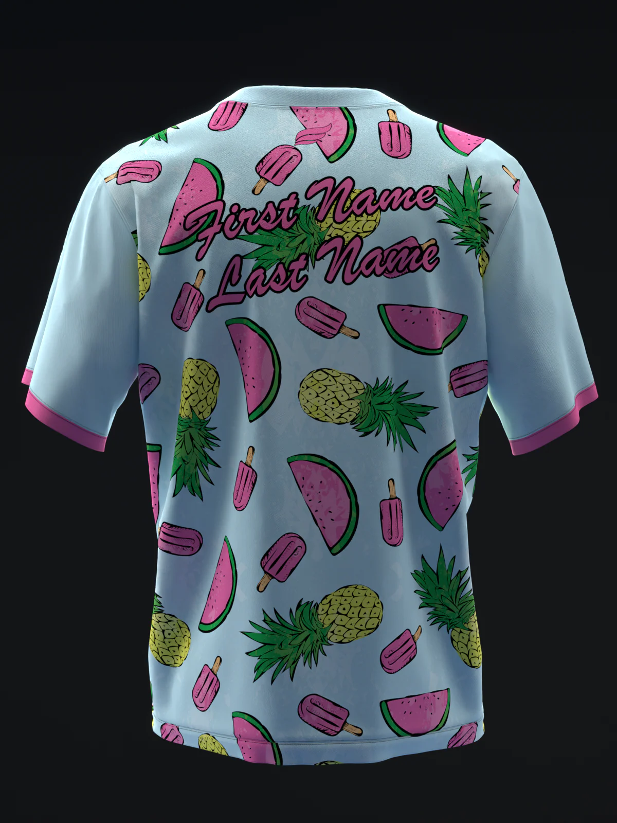 Waterappsicle - Blue - Bowling Jersey - Image 5
