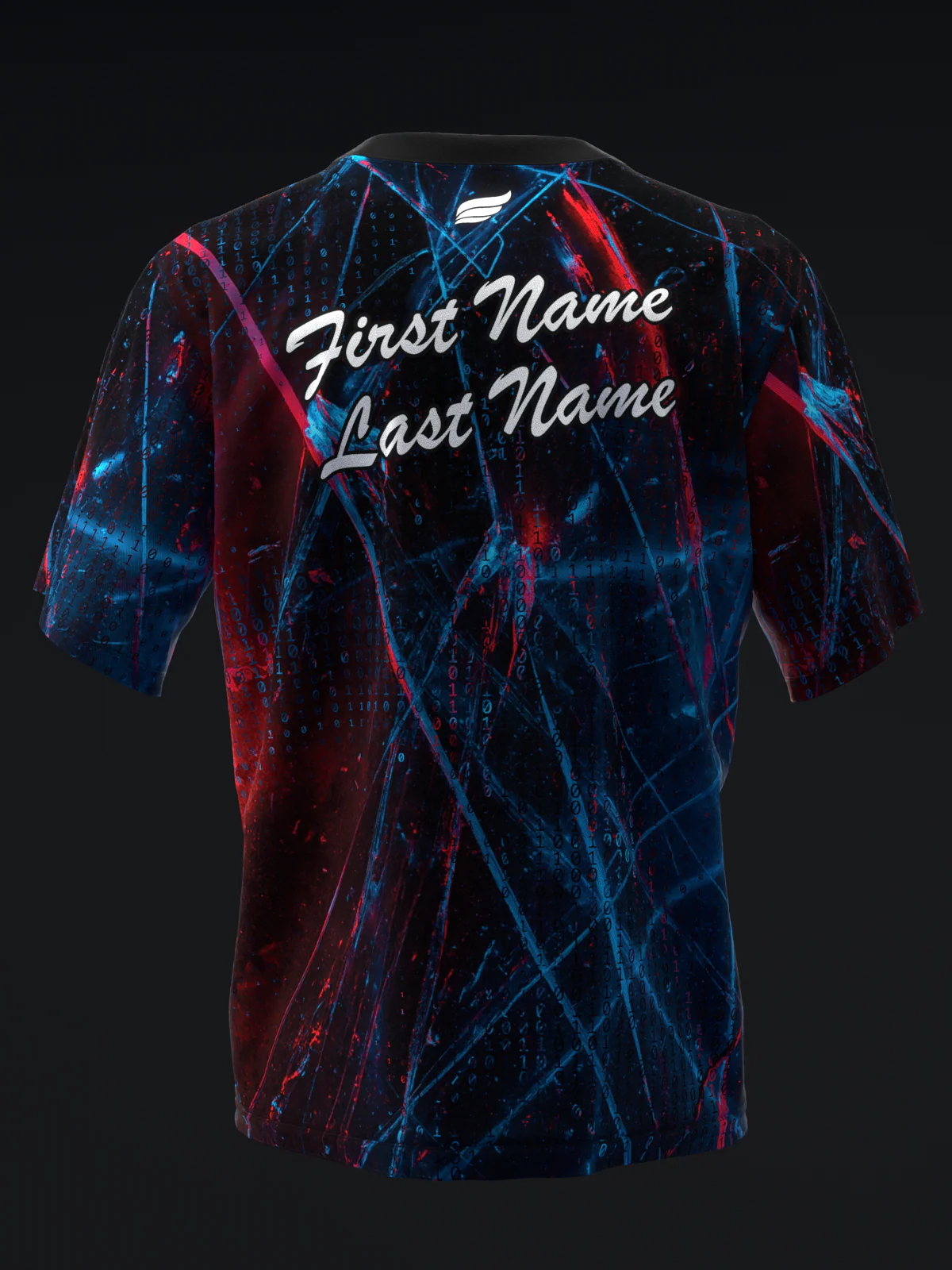 Zero Glitch - Black Red - Bowling Jersey - Image 5